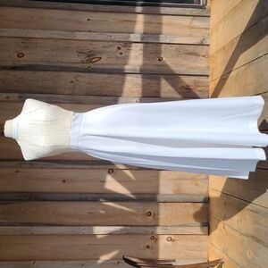 Ivory Sequins Maxi Dress Vintage 60s